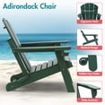 thumbnail image 6 of Hidpriva Outdoor Folding Adirondack Chair with Cup Holder, HDPE Weather Resistant Fire Pit Chair, Dark Green(Set of 2), 6 of 7