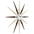 thumbnail image 2 of Infinity Instruments Celeste Light and Dark Wood Sunburst Wall Clock, 2 of 5