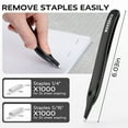 thumbnail image 5 of MarsRock Effortless Stapler for Desk with 40-50 Sheet Capacity, 2000 Staples, 1-Touch Stapling, Ergonomic & Easy to Load Desktop Staplers, Heavy Duty Stapler, and Magnetic Staple Remover, Black, 5 of 8