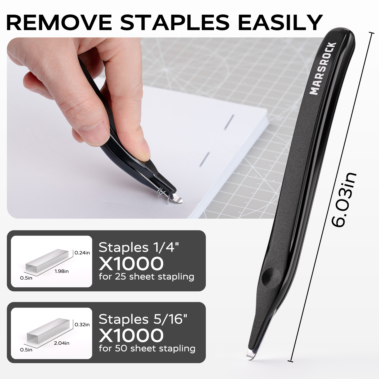 MarsRock Heavy Duty Stapler, 40-50 Sheet Capacity photo 4