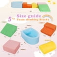 thumbnail image 3 of Walsunny 5 PCS Foam Baby Toddlers Climbing Block Toy set, Indoor Climbing,Soft Play Climbing, Multicolor, 3 of 8