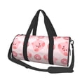 thumbnail image 1 of Fotbe Pigs Head And Donuts Pattern Foldable Sports Gym Bag with Wet Dry Pocket, Travel Bag, Large Capacity Duffel Bag, Splash Proof Carry on Bag, Overnight Bag, Weekender Bag, 1 of 6