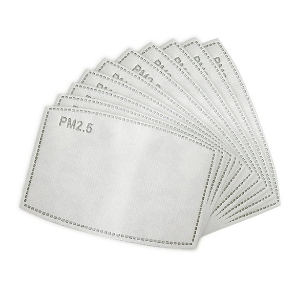 kurtrusly 10pcs Anti-dust Face Mask 5 Layer PM2.5 Protection Filter Insert Non-woven Fabric Mouth Mask Filter