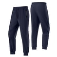 thumbnail image 2 of cfhntfmh Mens Workout Pants Elastic Waisted Drawstring Running Pants with Pockets Lightweight Athletic Clothes (Dark Blue,XX-Large), 2 of 7