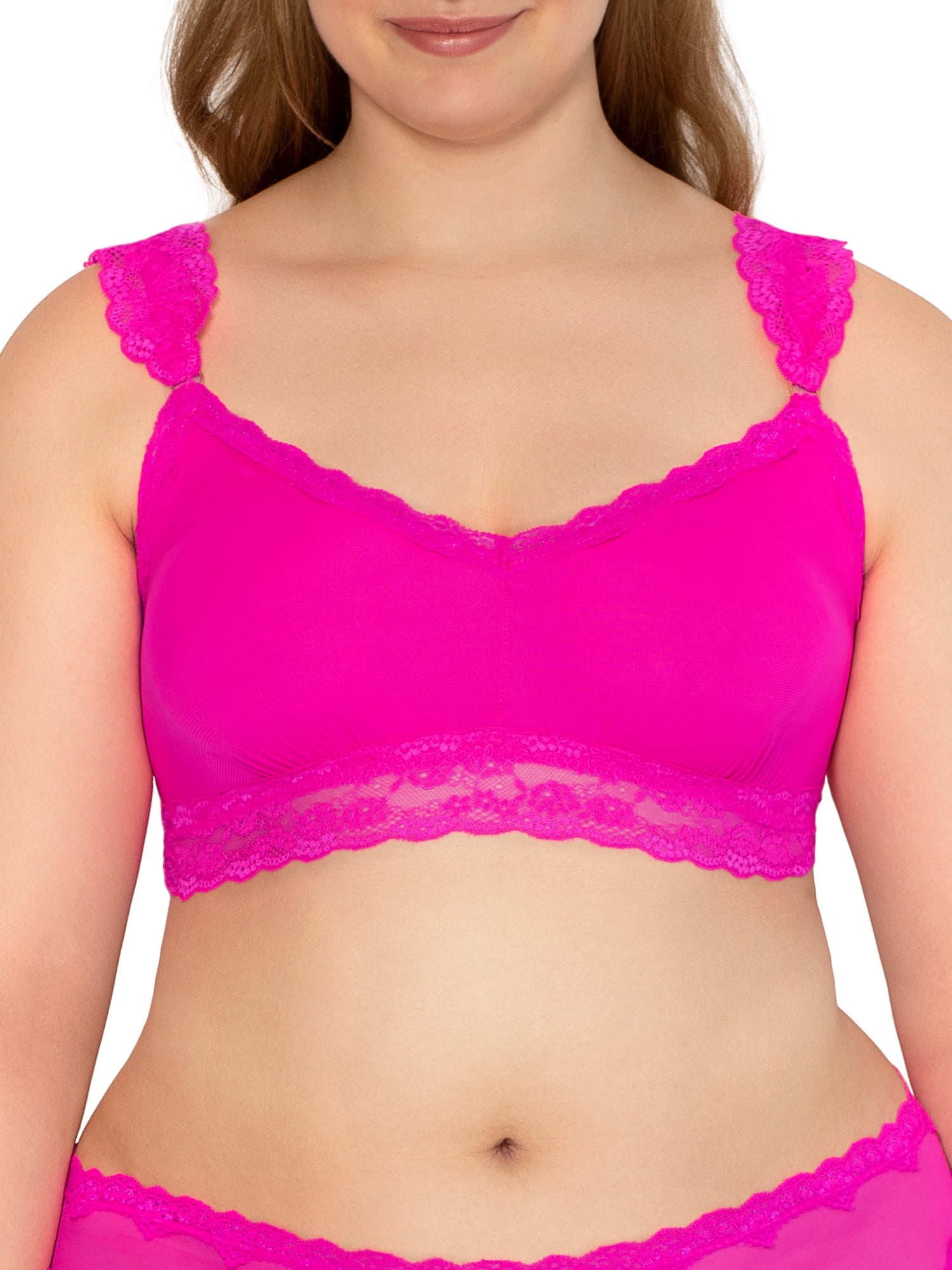Mesh & Lace Trim Bralette