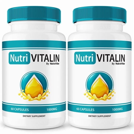 (2 Pack) NutriVitalin Capsules - Nutri Vitalin Prostate Support Formula with Natural Blend for Urinary Flow, Comfort & Balance | Easy-to-Swallow Daily Pills for Over-All Wellness (120 Capsules)