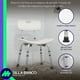 thumbnail image 3 of MEDICAL STORE Silla para Baño Ducha Segura Estructura de Aluminio, Cómoda Antidezlizante con Respaldo, Desarmable y con Altura Ajustable, 3 of 8