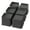 Black, variant on Maenizi Bed Risers 4 inch Heavy Duty L Shaped Furniture Risers for Sofas, Chair Risers Sofa Risers Table Risers Set of 4 Pack, Black