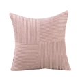 thumbnail image 1 of Housse de Coussin Motif Géométrique, Réutilisable en Velours Côtelé, 1 of 8