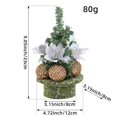 thumbnail image 3 of Ganfancp Mini Agujas de Bolas de Navidad Pequeños Adornos para El Árbol de Navidad Simulación de Escritorio Decoraciones para El Árbol de Navidad Pequeños Regalos Ofertas Del Día Sólo En Línea 1* Ado, 3 of 4