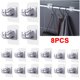 thumbnail image 1 of Ganchos Abrazadera para Barra Cortina Gancho Pared Impermeable Sin Perforaciones Muebles (A) 2 Uds., 1 of 7