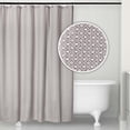 thumbnail image 6 of Microdry Deluxe Textured Fabric Shower Curtain, 72" x 72", Silver, 6 of 8
