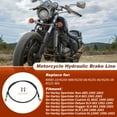 thumbnail image 2 of 50" Motorcycle Brake Clutch Oil Hose Line Kit for 16"-18" Handlebar Hydraulic Front Brake Line for Harley Sportster XL 883 1200 1988-2003 No.4898010/4525098B, 2 of 7