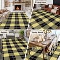 thumbnail image 6 of 5x8 Washable Area Rug, Yellow Black Non-Slip Large Rectangle Rug for Living Room Dining Room, Buffalo Lattice Indoor Floor Mat for Home Decor, 6 of 9