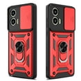 thumbnail image 5 of Innens for Moto G Stylus 5G 2024 6.7inch Case with Ring Stand and Slide Camera Lens with Screen Protect Cover, Red, 5 of 14