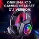 thumbnail image 2 of ONIKUMA K10 Auriculares para juegos RGB montados en la cabeza con unidad de controlador de Abanopi Auriculares con cable, 2 of 5
