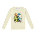 thumbnail image 4 of Pyjamas pour Enfants Garçons Ensemble de Pyjama Imprimé Dinosaure Col Rond Manches Longues Pantalon 2 Pcs Printemps Automne Pyjamas pour Enfants Beige 4 Ans-5 Ans, 4 of 5