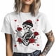 thumbnail image 4 of Camisetas casuales de manga corta con calaveras para hombre, camisetas gráficas para el Día de San Valentín, 4 of 8