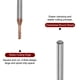 thumbnail image 4 of 2uds Cuadrado Nariz Extremo Molino 4mm Vástago 2mm x 10mm AlTiSin Recubierto Carburo 4 Flautas, 4 of 6