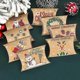 thumbnail image 1 of 10 cajas de papel kraft con forma de almohada, para dulces navideños, bolsas, regalo de Papá Noel, decoración para fiestas de Navidad 2024, 1 of 5