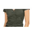 thumbnail image 3 of Bar III Womens Ruched Cropped T-Shirt, 3 of 4
