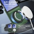 thumbnail image 4 of Allytechgroup Magnetic Case for Samsung Galaxy Z Flip 7, Ring Holder Kickstand Hybrid Compatible with Magsafe & Car Mount Anti-Scratch Phone Case Cover for Women Men, Darkgreen, 4 of 6
