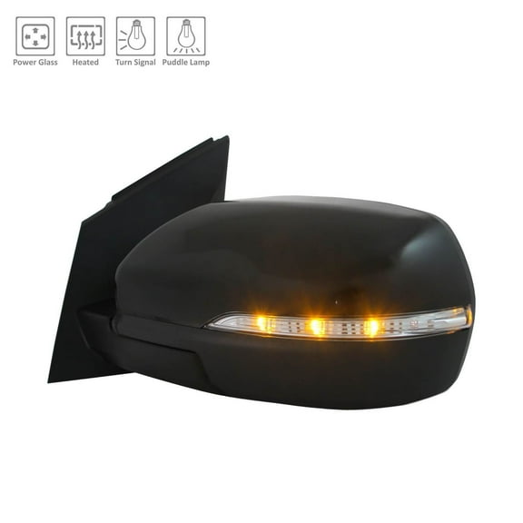 New Aftermarket  Premium Driver Side Door Mirror Power Heated Not Painted FT4Z17683CA fits 2015-2018 Ford Edge