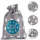 thumbnail image 3 of Bolsa de arpillera navideña YUANXCMXG con estrellas calendario de adviento, 3 of 3