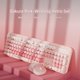 thumbnail image 1 of New Gradient V96 Wireless Membrane Keyboard Frost Green/Jelly Bean/Blackberry Punk Mechanical Feel Silent Keyboard and Mouse Set,樱花粉-无线键盘 鼠标, 1 of 39