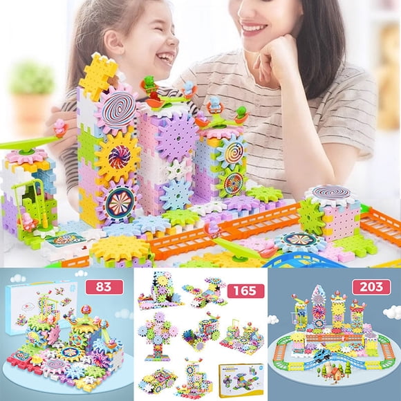 Iumwxz Ornement Science et Technologie Blocs de Construction Changeables Engrenage Mécanique Jouets Éducatifs pour Enfants Insertion Préscolaire Particules Blocs de Construction C Plastique jusqu'à 45 % de Rabais