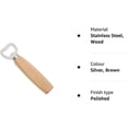 thumbnail image 3 of Wooden Handle Bottle Openers Portable Beer Bottle Opener for Party Bar Home Pub Kitchen Bottle Cap Opener, 3 of 3