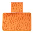 thumbnail image 3 of Alfombra para inodoro, hogar, hotel, baño, absorción de agua, alfombra antideslizante, alfombra de fibra química, naranja, 50x80cm AweSitey HA001838-11, 3 of 6