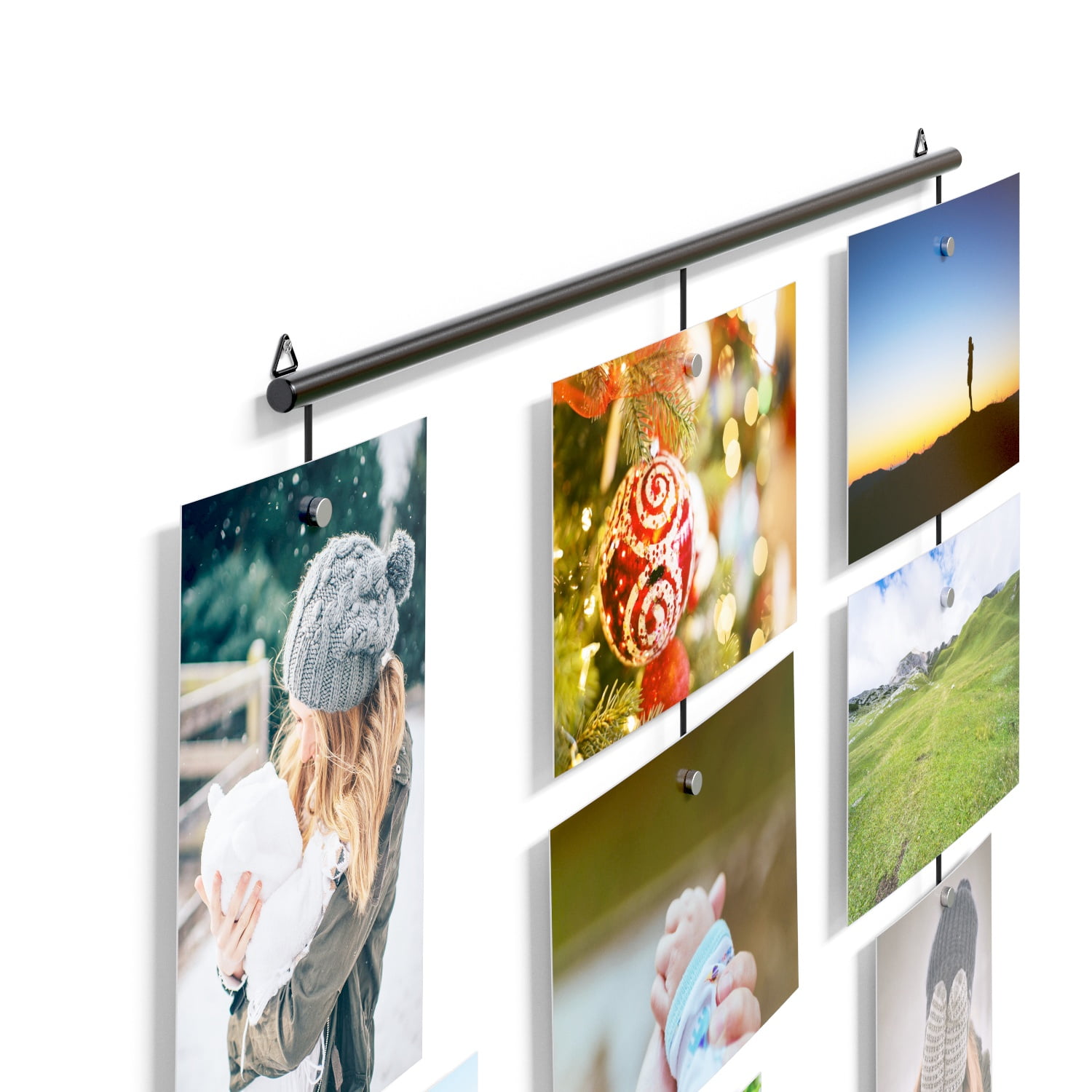 Wallniture Hanging Photo and Art Display Picture Holder Cable Set with