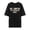 Black, variant on Mens T-Shirt Graphic Retirement Print Crew Neck Short Sleeve Oversized Fit Tee Humorous Work Themed Casual Wear Top