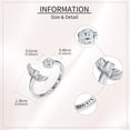 thumbnail image 5 of Angel Wings Cross Ring Sterling Silver Always With you Ring for Women, 5 of 6