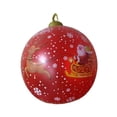 thumbnail image 2 of Bola inflable de Navidad, bola inflable de Navidad, globo, decoración navideña, bola inflable , adorno inflable de PVC para césped al aire Estilo B, 2 of 8