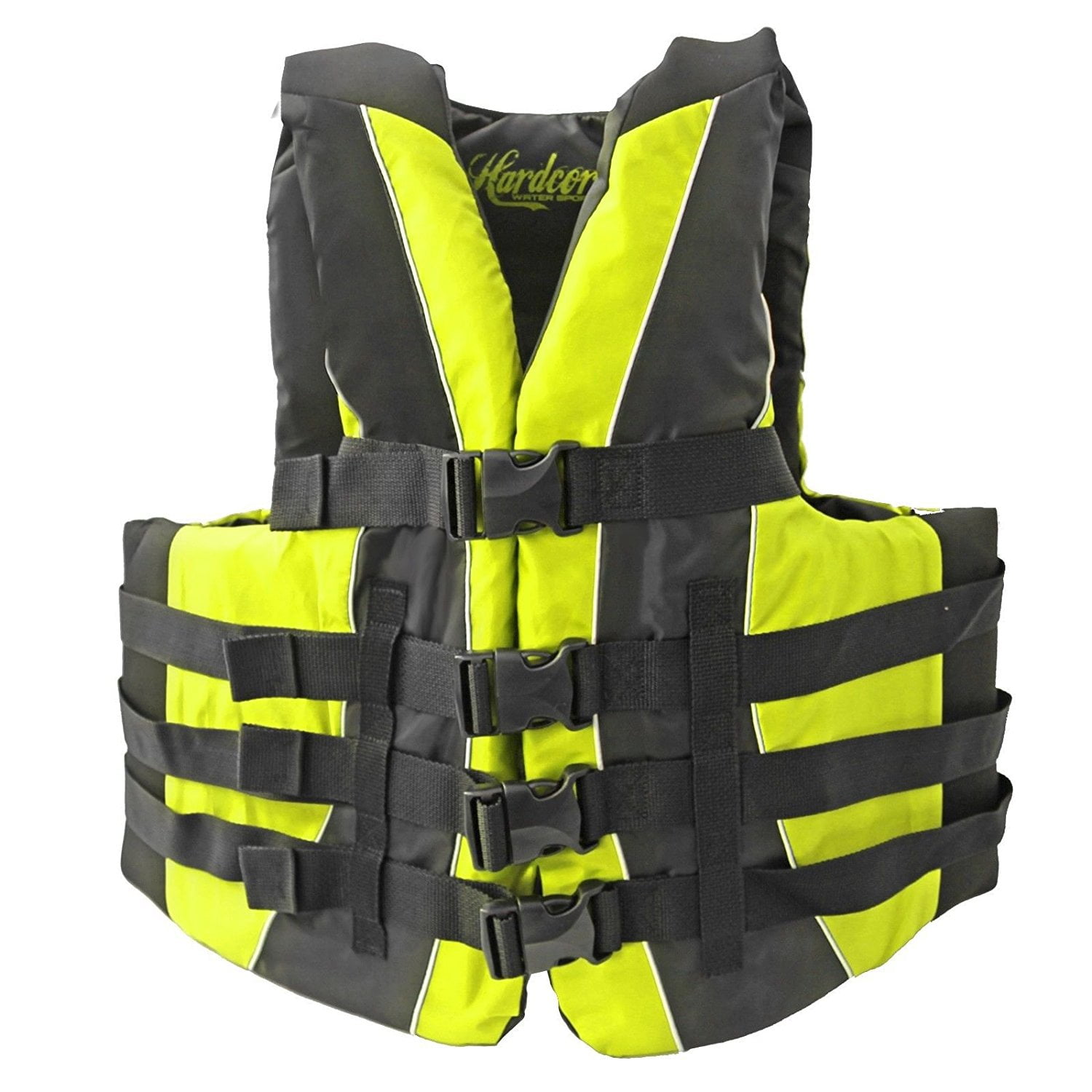 HARDCORE Neoprene & Polyester Life Jacket Vest PFD Type III Fully Enclosed by Hardcore Water Sports