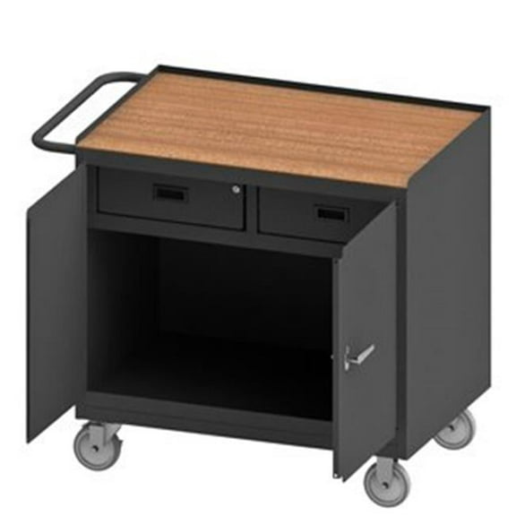 Durham 3116-TH-95 36 in. 14 Gauge Mobile Bench Cabinets, Gray