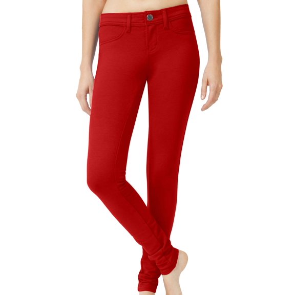 J. METHOD Women’s Skinny Pants Soft Everyday Solid Color Basic Slim Tight Fit Stretch Legging Jeggings Jeans NEWP77 Red XL