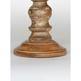 thumbnail image 4 of Traditional Wallnut Eco-friendly Handmade Mango Wood Set Of Three 6",9" & 6" Pillar Candle Holder for use, Living Room, Dinning Room, Study Room, Spa, Restaurants, Place Of Worship, etc, 4 of 4