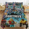 thumbnail image 5 of Fortnite Bedding Sets Twin Queen King Size Game Printed Bed Set 3Pcs Duvet Cover Bedroom Decor for Boys Girls Adult Gift 1Comforter+2 Pillowcases, 5 of 7