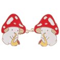 thumbnail image 1 of Cute Mushroom Brooch Pin Cartoon Brooch Mushroom Pin Lapel Pin for Clothes, 1 of 8