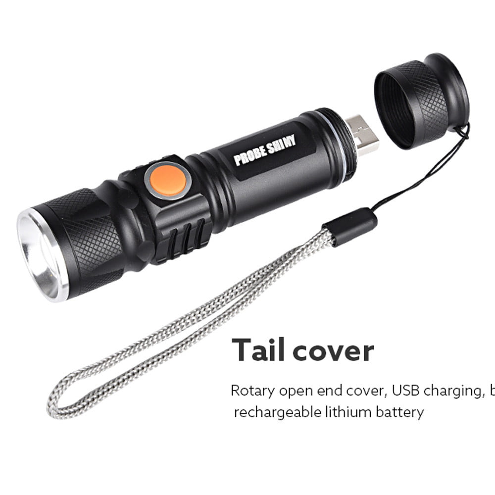 Zoomable Focus 3000LM LED Flashlight Red/Green Lights Camping Hunting Torch Hot 