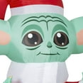 thumbnail image 3 of Airblown 5 Foot Tall Grogu in Santa Suit, 3 of 6