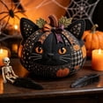 thumbnail image 5 of DIY Animal Themed Pumpkin Sewing Craft Kit Fall Harvest Handmade Tabletop Ornament Making Set for Home Mantel Shelf Halloween Party Craft Supplies, 5 of 9