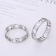 thumbnail image 4 of Anillo de acero de titanio europeo y americano, anillo de joyería de acero inoxidable hueco simple para mujer, anillo de pareja para hombres, 4 of 6
