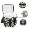 thumbnail image 4 of Pink Cute Flower Insulated Lunch Bag 15L Cooler Box for Women Men Work Camping Beach Travel, 4 of 7