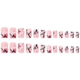 thumbnail image 2 of Uñas postizas adhesivas Blruyci Pink Peach Blossom, 24 piezas, 2 of 7