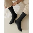 thumbnail image 5 of Spencer 2 Pairs Wool Socks for Men, Thick Winter Hiking Socks, Warm Breathable Crew Mens Socks, Black, 5 of 10
