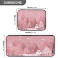 thumbnail image 3 of 2-Piece Kitchen Rugs Set Non-Slip Mats Carpet Floor for Kitchen, Bathroom (19.7"x27.6" & 19.7"x47.2") Christmas Forest with Snowmen, 3 of 7